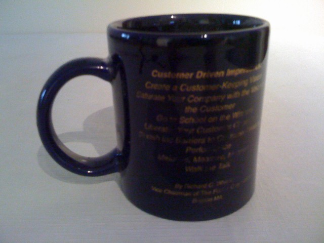 Navey and Gold Citibank Coffee Mug